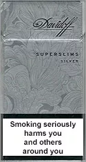 Davidoff Super Slims Silver Cigarettes pack