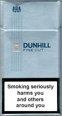 Dunhill Fine Cut Azure 100`s Cigarettes pack