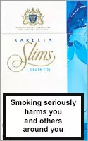 Karelia Slims Lights (Blue) 100`s Cigarettes pack